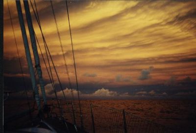 Sonnenuntergang auf dem Atlantik